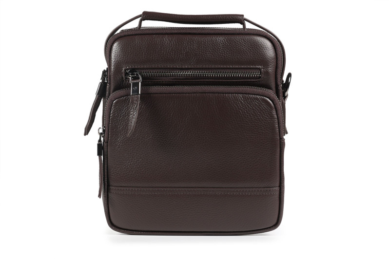 Сумка чоловіча коричнева з натуральної шкіри (008803)