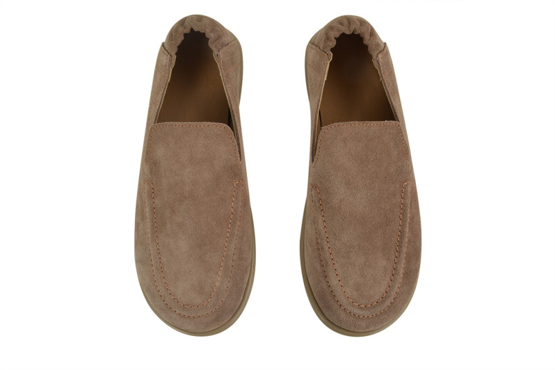 Лофери жіночі коричневі з натуральної замші (008940)