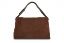 Сумка жіноча коричнева з натуральної замши (008708)