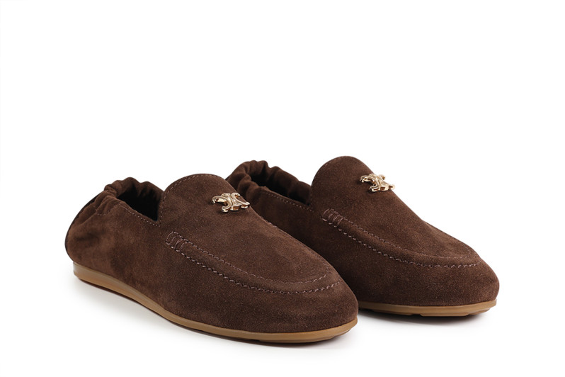 Лофери жіночі коричневі з натуральної замші (008842)