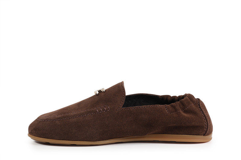 Лофери жіночі коричневі з натуральної замші (008842)