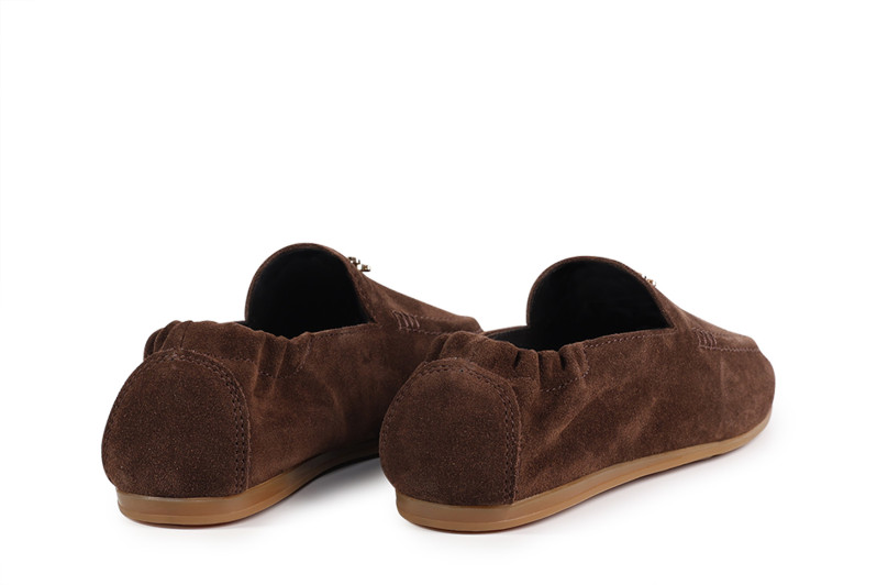 Лофери жіночі коричневі з натуральної замші (008842)