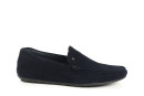 Мокасини чоловічі сині з натуральної замши (008810)