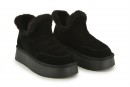 Уггі жіночі чорні з натуральної замши (008578)