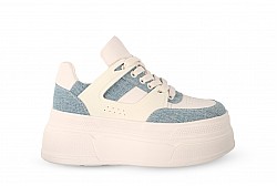 Кеди жіночі біло-сині (007403) Кеди жіночі біло-сині (007403)