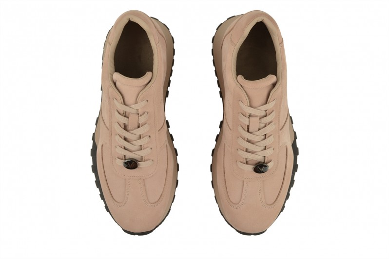 Кросівки жіночі бежеві з нубуку (008566)