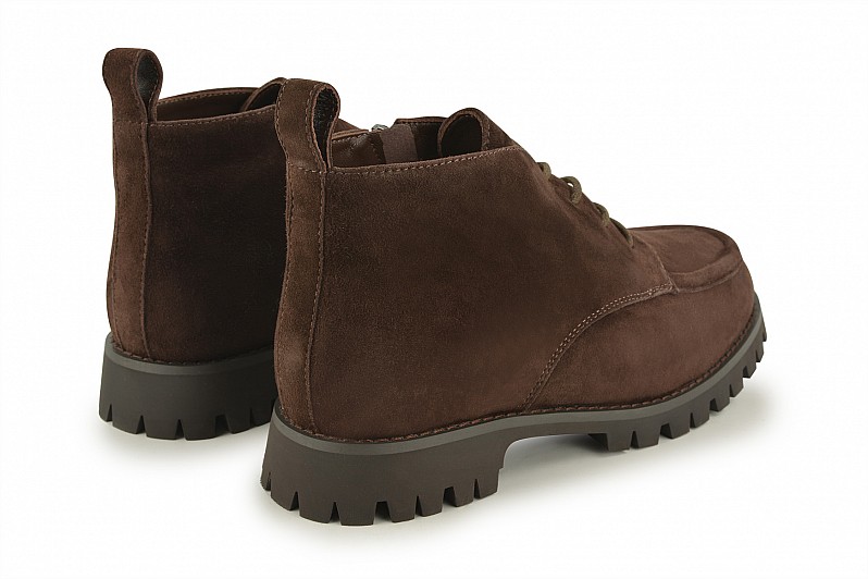 Черевики жіночі коричневі з натуральної замші (008520)