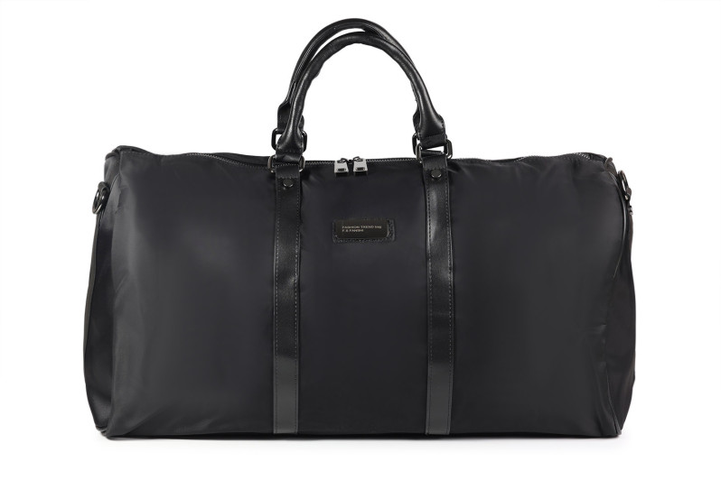 Сумка дорожня чорна з текстилю (008905)