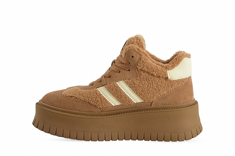 Черевики жіночі руді з натуральної замші (008526)