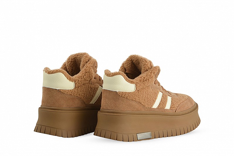 Черевики жіночі руді з натуральної замші (008526)