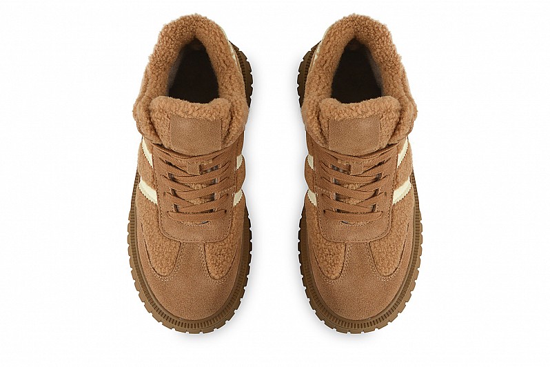 Черевики жіночі руді з натуральної замші (008526)