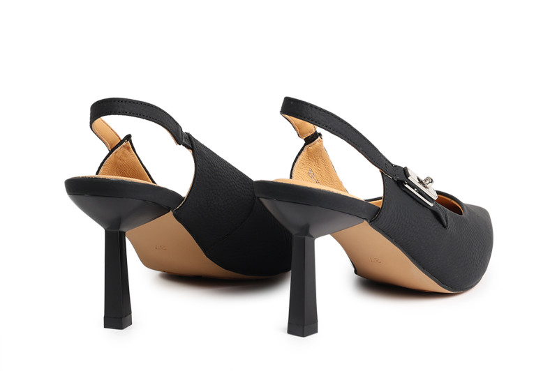 Туфлі жіночі чорні з натуральної шкіри (008872)