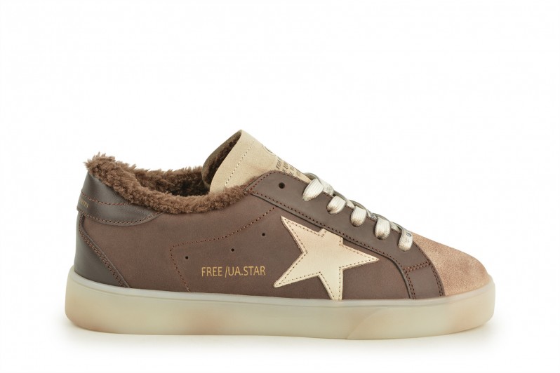 Кеди жіночі коричневі з натуральної шкіри, натуральної замші (008672) Кеди жіночі коричневі з натуральної шкіри, натуральної замші (008672)