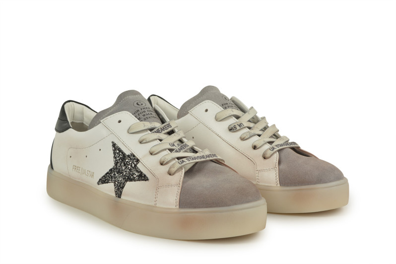 Кеди жіночі білі з натуральної шкіри, натуральної замші (008939)