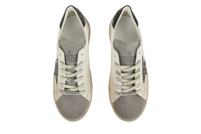 Кеди жіночі білі з натуральної шкіри, натуральної замші (008939)