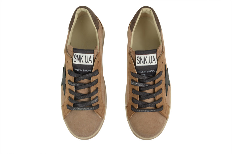 Кеди жіночі бежеві з натуральної замші (008934)