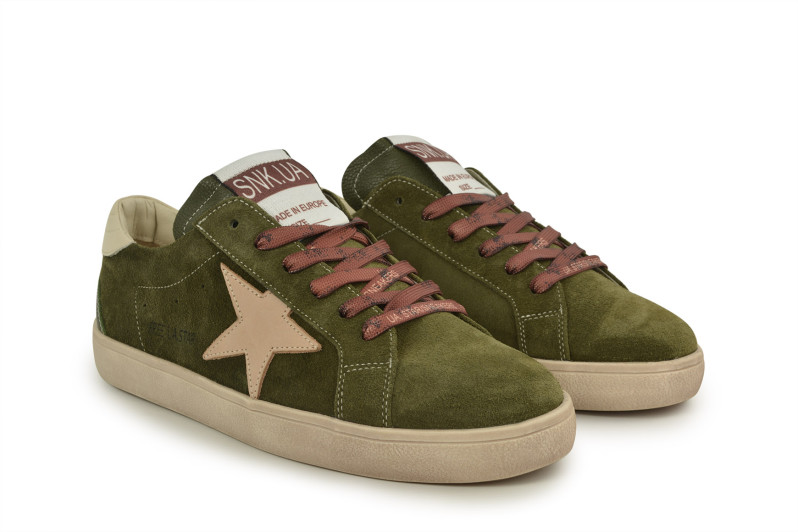 Кеди жіночі зелені з натуральної замші (008937)