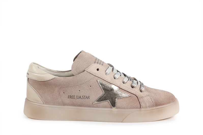 Кеди жіночі бежеві з натуральної замші (008835)