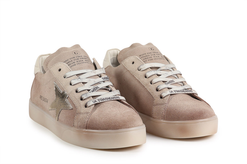 Кеди жіночі бежеві з натуральної замші (008835)