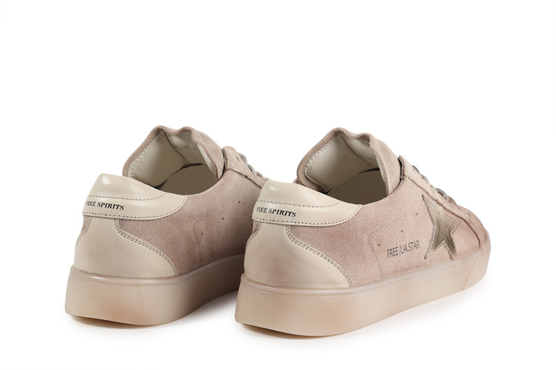 Кеди жіночі бежеві з натуральної замші (008835)