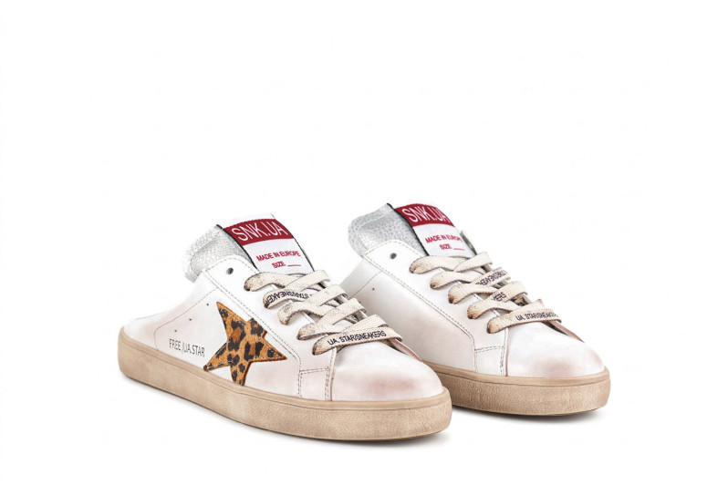 Мюлі білі з натуральної шкіри (008997)