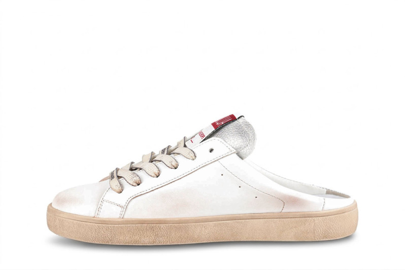 Мюлі білі з натуральної шкіри (008997)