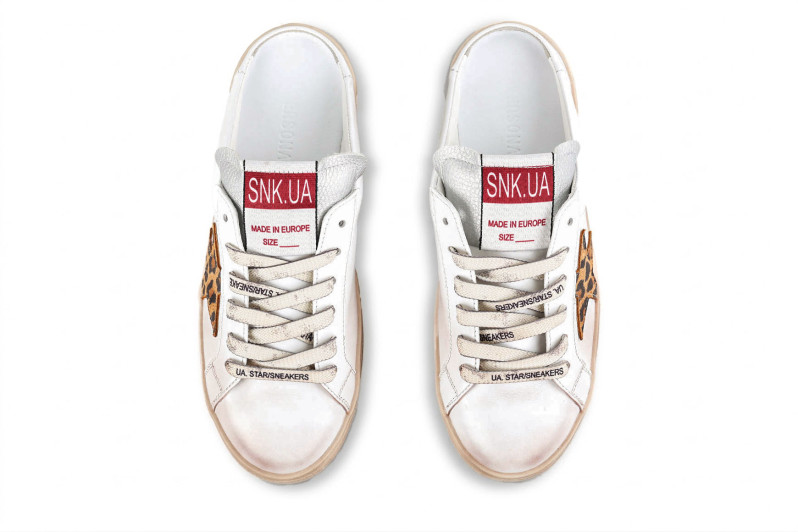 Мюлі білі з натуральної шкіри (008997)