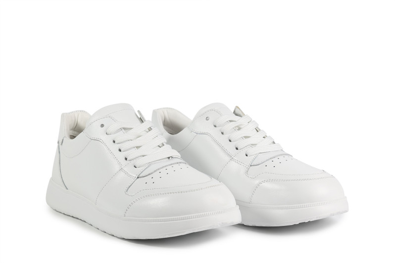 Кросівки жіночі білі з натуральної шкіри (008833)