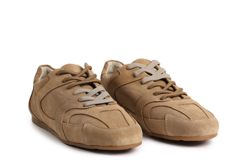 Кросівки жіночі руді з натуральної замші (008884)