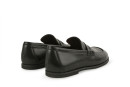Лофери жіночі чорні з натуральної шкіри (009021)