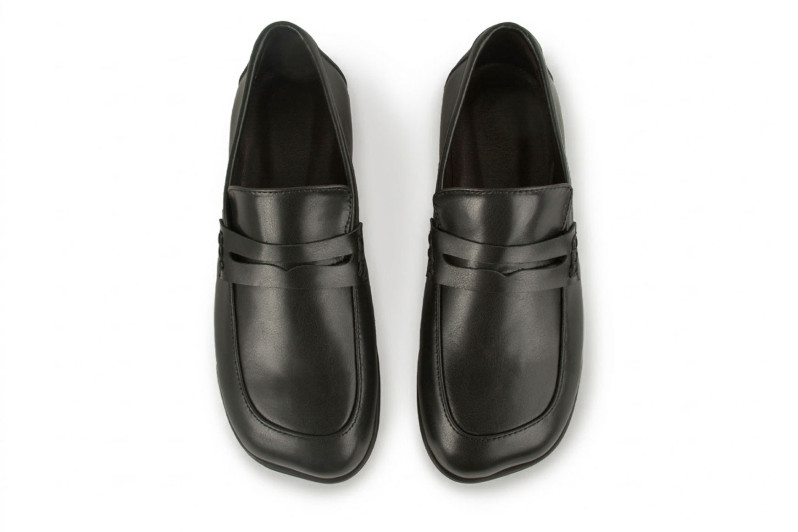 Лофери жіночі чорні з натуральної шкіри (009021)