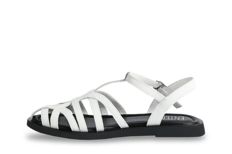 Босоніжки жіночі білі з натуральної шкіри (008931)