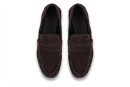 Лофери жіночі коричневі з натуральної замші (008986)