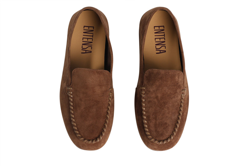 Лофери жіночі коричневі з натуральної замші (008788)