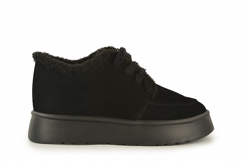 Черевики жіночі чорні з натуральної замші (008545) Черевики жіночі чорні з натуральної замші (008545)