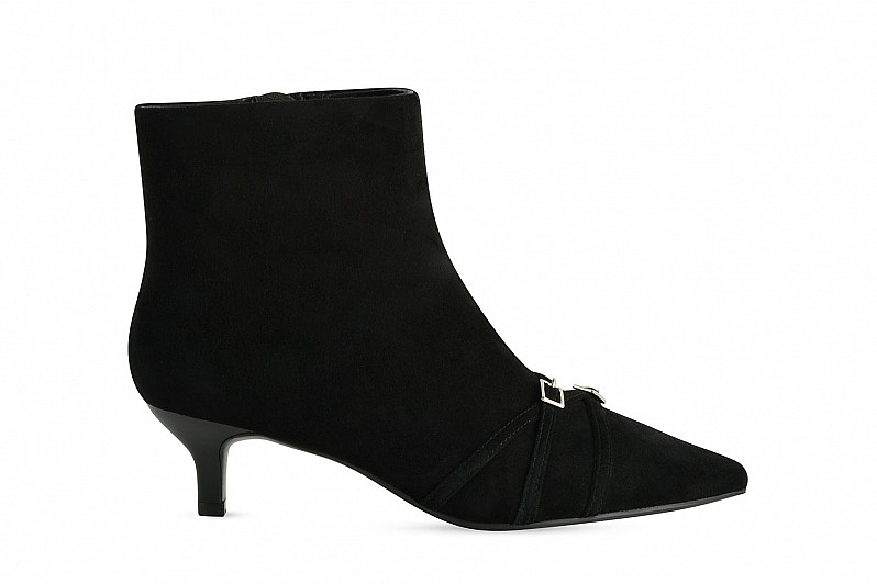 Черевики жіночі чорні з натуральної замші (008538) Черевики жіночі чорні з натуральної замші (008538)