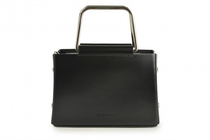 Сумка жіноча чорна з натуральної шкіри (008722)