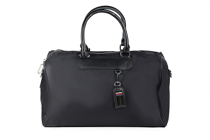 Сумка дорожня чорна з текстилю (008904)
