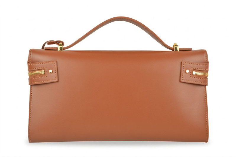 Сумка жіноча руда з натуральної шкіри (009043)