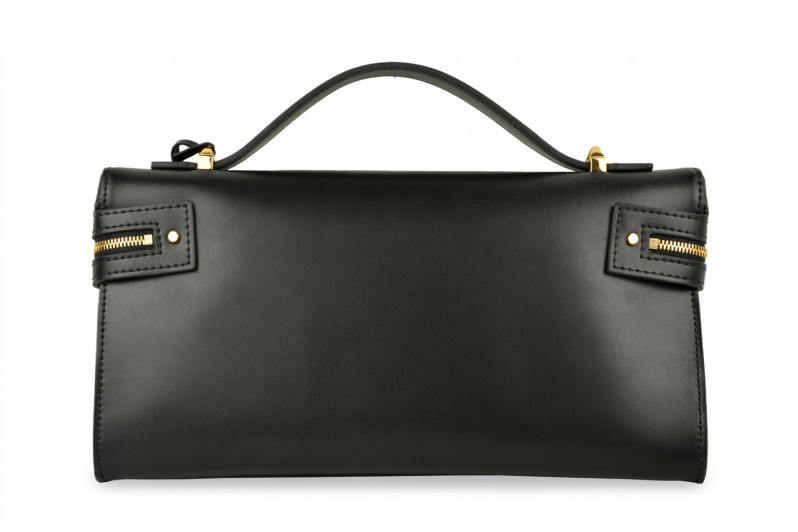 Сумка жіноча чорна з натуральної шкіри (009044)