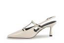 Туфлі жіночі молочні з натуральної шкіри (008946)