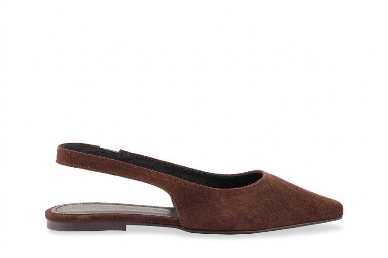 Туфлі жіночі коричневі з натуральної замши (009076)