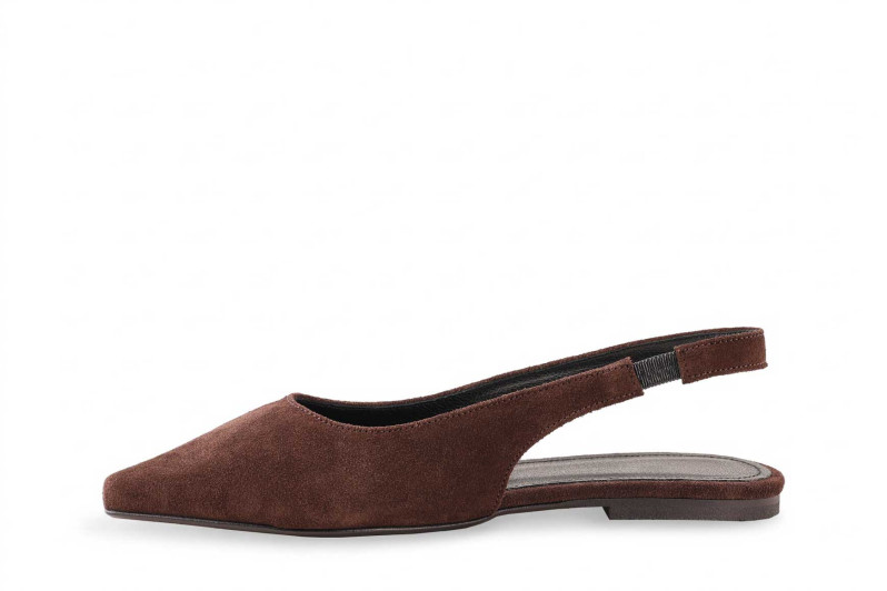 Туфлі жіночі коричневі з натуральної замши (009076)