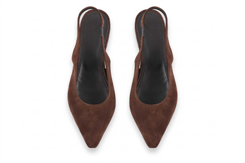 Туфлі жіночі коричневі з натуральної замши (009076)