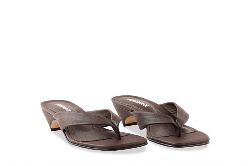 Мюлі коричневі з натуральної шкіри (009087)