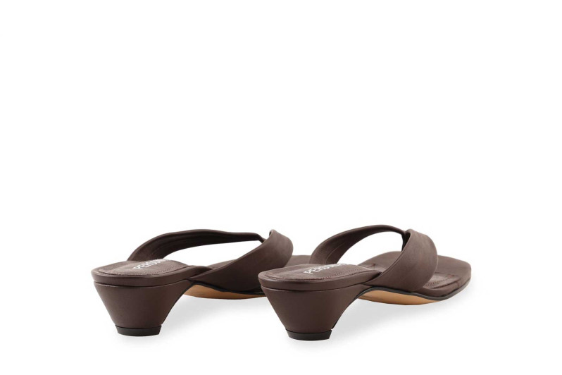 Мюлі коричневі з натуральної шкіри (009087)