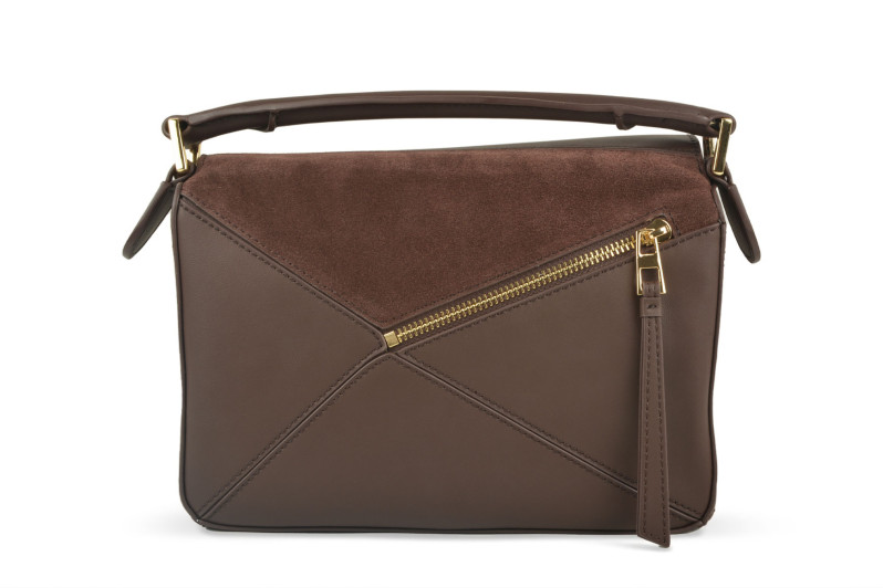 Сумка жіноча коричнева з натуральної шкіри, натуральної замши (009032)