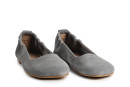 Балетки жіночі сірі з натуральної замші (008876)