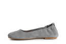 Балетки жіночі сірі з натуральної замші (008876)