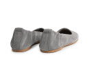 Балетки жіночі сірі з натуральної замші (008876)